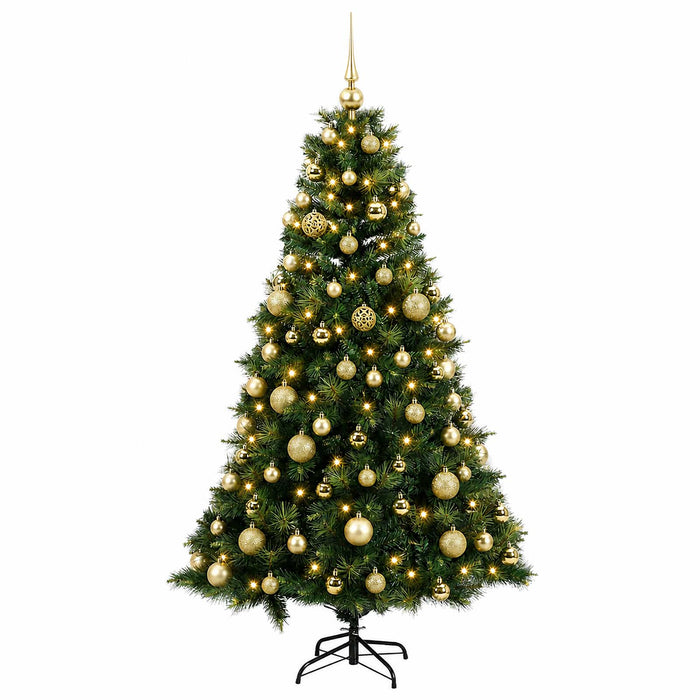 Brad de Crăciun artificial cu glob 180 cm 300 LED-uri Alb cald WALTI