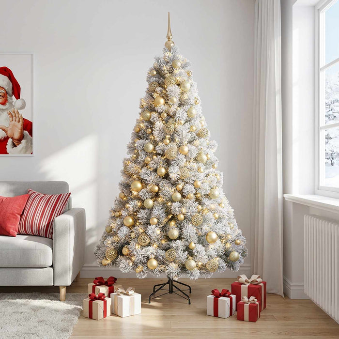 Brad de Crăciun artificial cu glob 180 cm 300 LED-uri Alb cald - WALTI WALTI