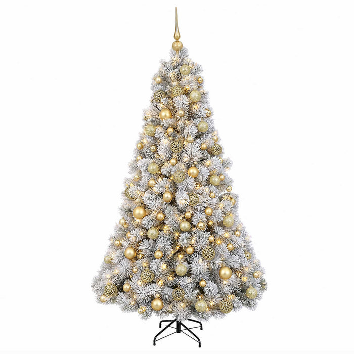 Brad de Crăciun artificial cu glob 180 cm 300 LED-uri Alb cald - WALTI WALTI