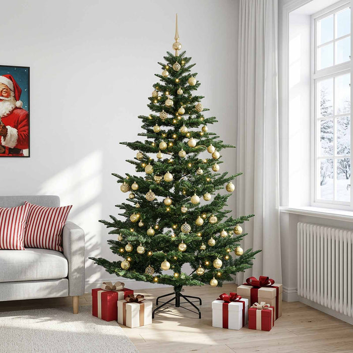 Brad de Crăciun artificial cu glob 240 cm 300 LED-uri Alb cald - WALTI WALTI