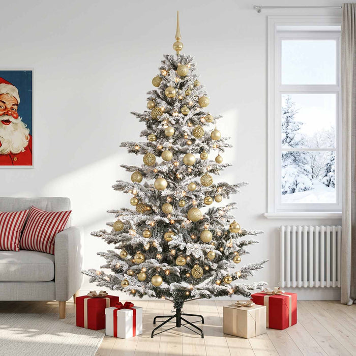 Brad de Crăciun artificial cu glob 240 cm 300 LED-uri Alb cald - WALTI WALTI