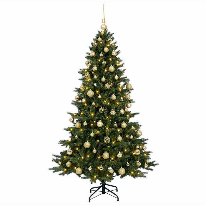 Brad de Crăciun artificial cu glob 240 cm 300 LED-uri Alb cald - WALTI WALTI