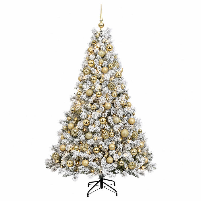 Brad de Crăciun artificial cu globuri 180 cm 300 LED-uri - WALTI WALTI