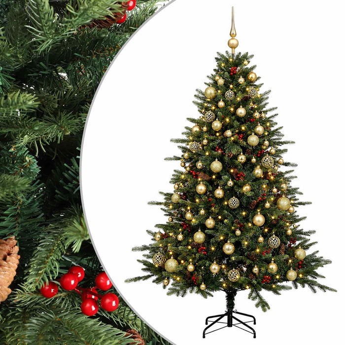 Brad de Crăciun artificial cu glob 240 cm 300 LED-uri Alb cald - WALTI WALTI