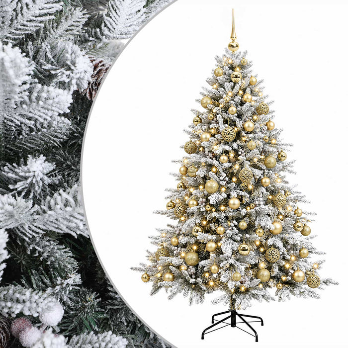 Brad de Crăciun artificial cu glob 180 cm 300 LED-uri Alb cald - WALTI WALTI