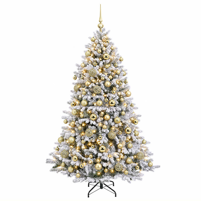 Brad de Crăciun artificial cu globuri 240 cm 300 LED-uri - WALTI WALTI