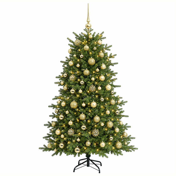 Brad de Crăciun artificial cu glob 210 cm 300 LED-uri Alb cald - WALTI WALTI
