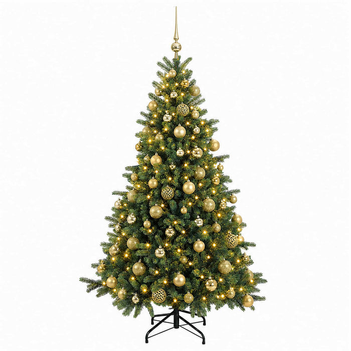 Brad de Crăciun artificial cu glob 180 cm 300 LED-uri Alb cald - WALTI WALTI