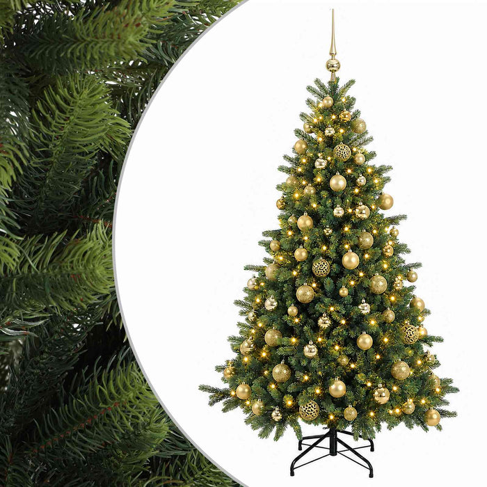 Brad de Crăciun artificial cu glob 240 cm 300 LED-uri Alb cald - WALTI WALTI