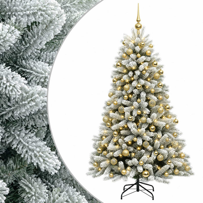 Brad de Crăciun artificial cu globuri 180 cm 300 LED-uri - WALTI WALTI