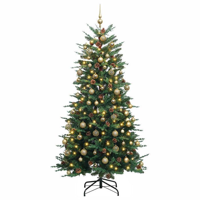 Brad de Crăciun artificial cu glob 240 cm 300 LED-uri Alb cald - WALTI WALTI
