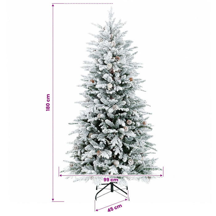 Brad de Crăciun artificial cu glob 180 cm 300 LED-uri Alb cald - WALTI WALTI