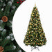 Brad de Crăciun artificial verde cu globuri 210 cm 300 LED-uri - WALTI WALTI