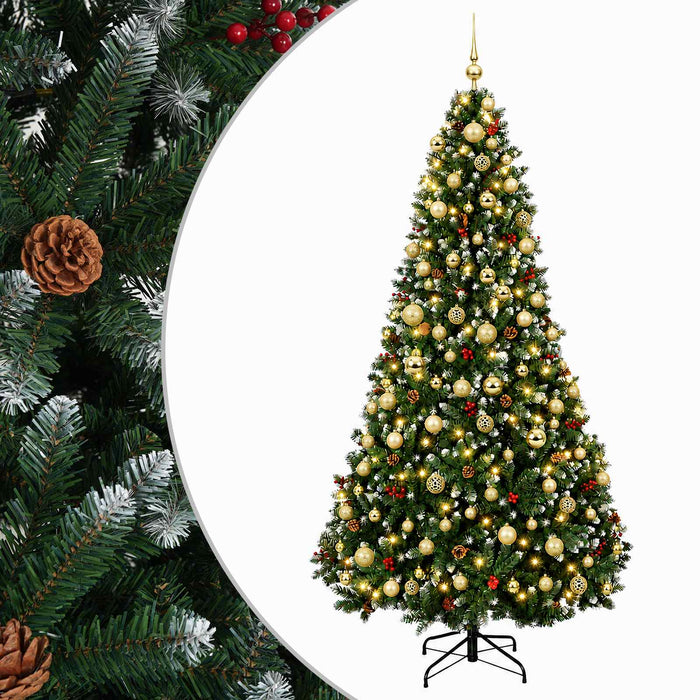 Brad de Crăciun artificial verde, cu glob 240 cm 300 LED-uri - WALTI WALTI