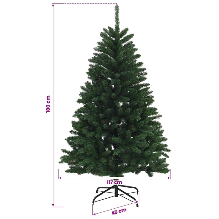 Brad de Crăciun artificial, verde mediu, cu globuri 180 cm - WALTI WALTI