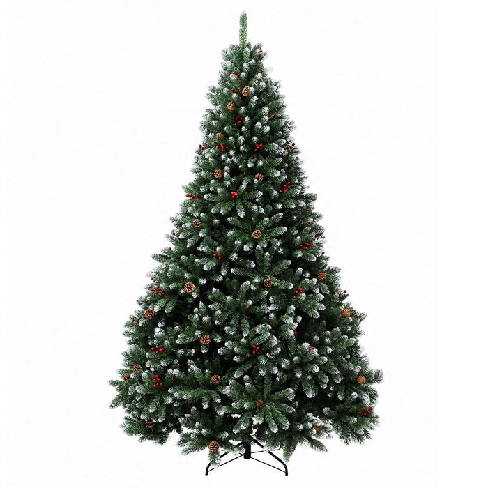 Brad de Crăciun artificial verde cu glob 210 cm 300 LED-uri - WALTI WALTI