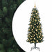 Brad de Crăciun artificial cu globuri 210 cm 300 LED-uri - WALTI WALTI