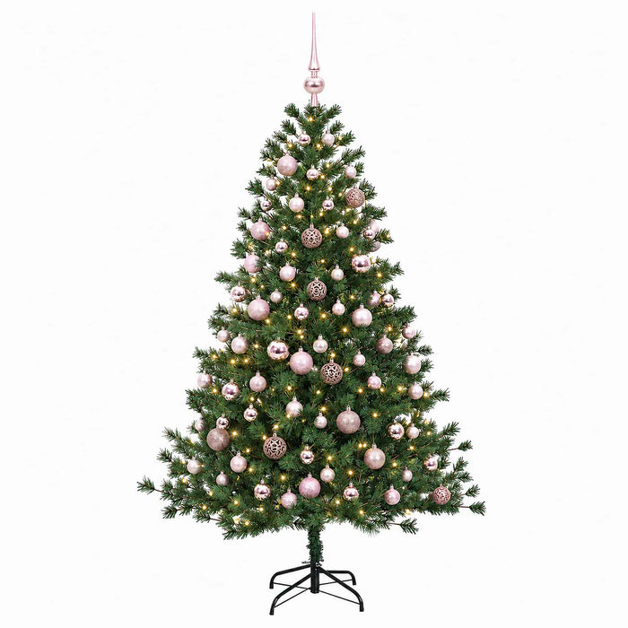 Brad de Crăciun artificial cu glob 240 cm 300 LED-uri Alb cald WALTI