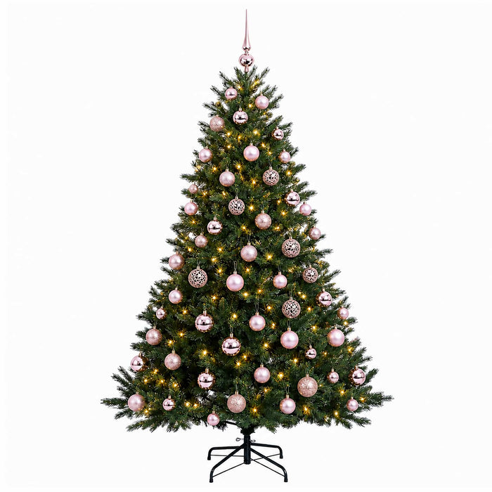 Brad de Crăciun artificial cu glob 240 cm 300 LED-uri Alb cald WALTI