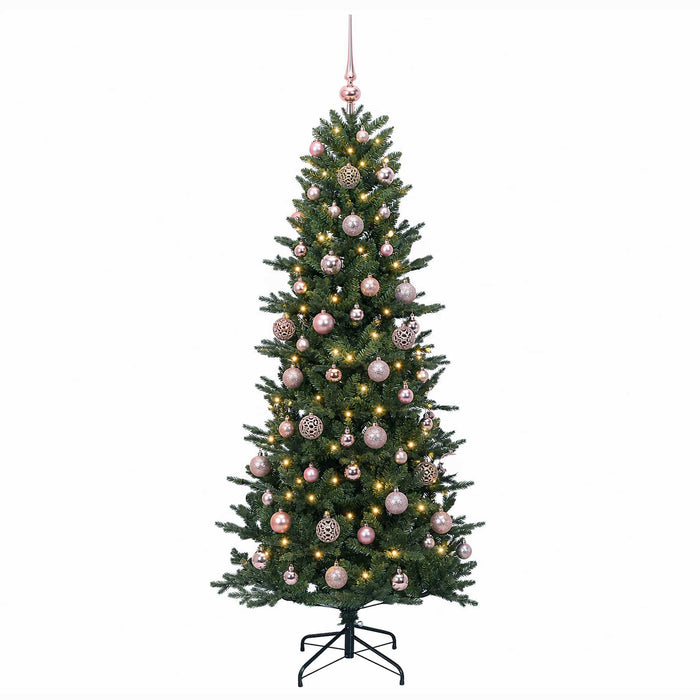 Brad de Crăciun artificial cu glob 210 cm 300 LED-uri Alb cald WALTI