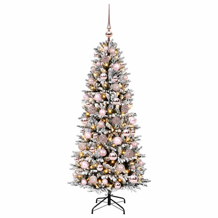Brad de Crăciun artificial cu glob 210 cm 300 LED-uri Alb cald WALTI