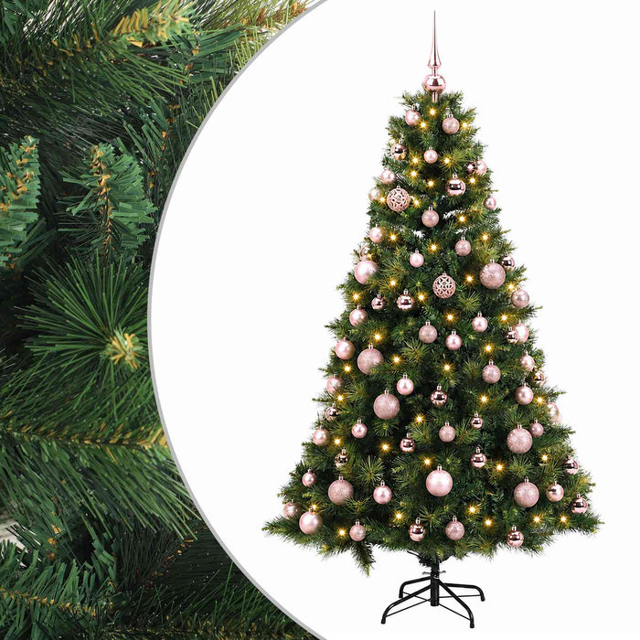 Brad de Crăciun artificial cu glob 180 cm 300 LED-uri Alb cald WALTI