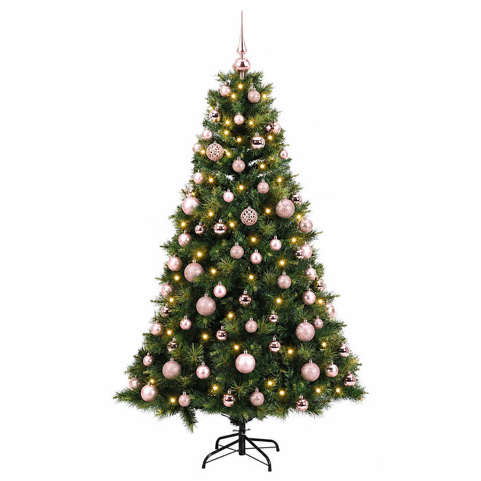 Brad de Crăciun artificial cu glob 240 cm 300 LED-uri Alb cald - WALTI WALTI