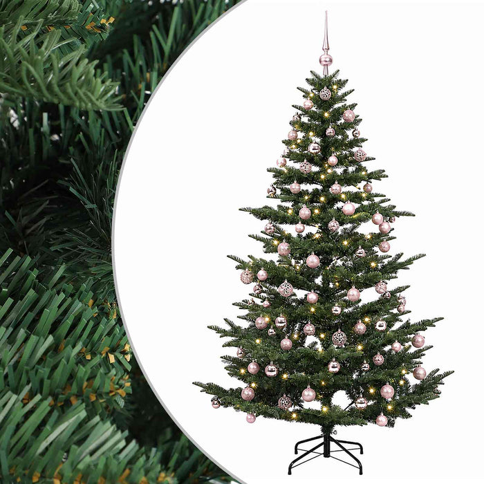 Brad de Crăciun artificial cu glob 240 cm 300 LED-uri Alb cald WALTI