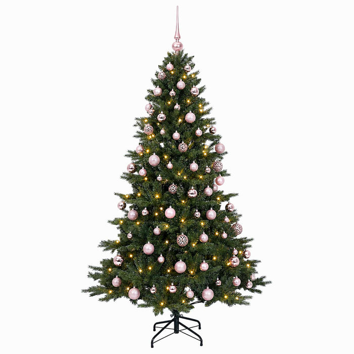Brad de Crăciun artificial cu glob 240 cm 300 LED-uri Alb cald WALTI