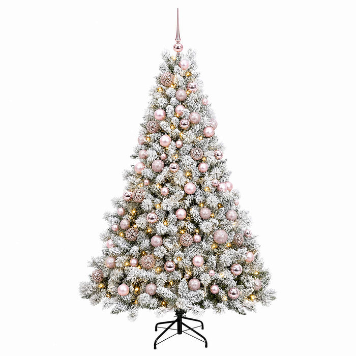 Brad de Crăciun artificial cu globuri 240 cm 300 LED-uri WALTI