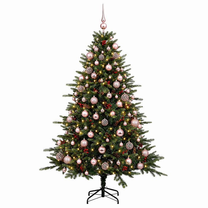 Brad de Crăciun artificial cu glob 210 cm 300 LED-uri Alb cald WALTI