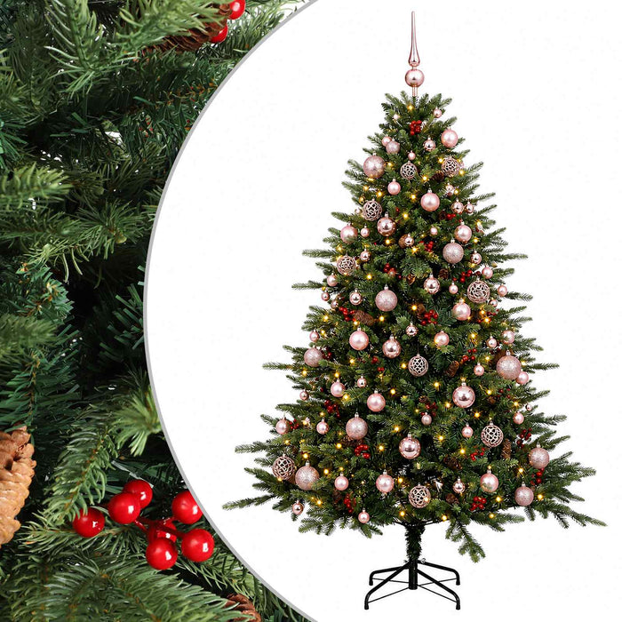 Brad de Crăciun artificial cu glob 240 cm 300 LED-uri Alb cald WALTI