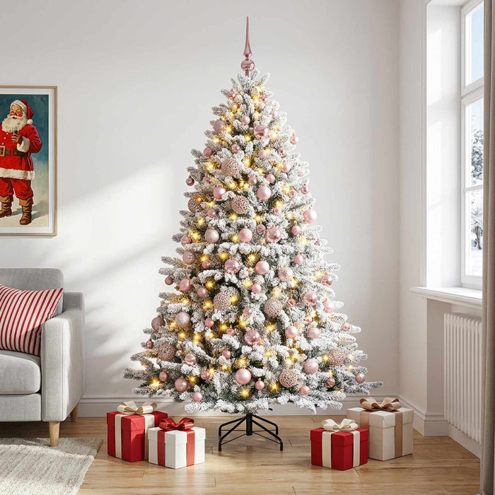 Brad de Crăciun artificial cu globuri 240 cm 300 LED-uri - WALTI WALTI