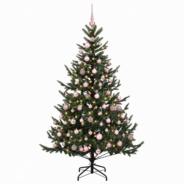 Brad de Crăciun artificial cu glob 240 cm 300 LED-uri Alb cald WALTI