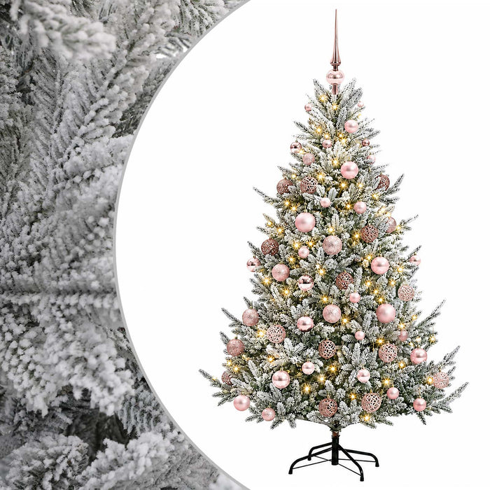 Brad de Crăciun artificial cu glob 210 cm 300 LED-uri Alb cald WALTI
