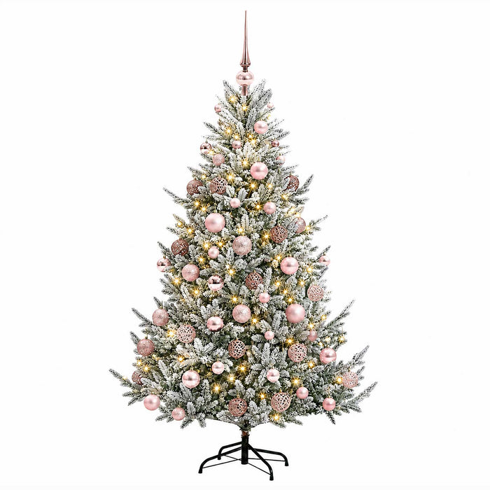 Brad de Crăciun artificial cu glob 210 cm 300 LED-uri Alb cald WALTI