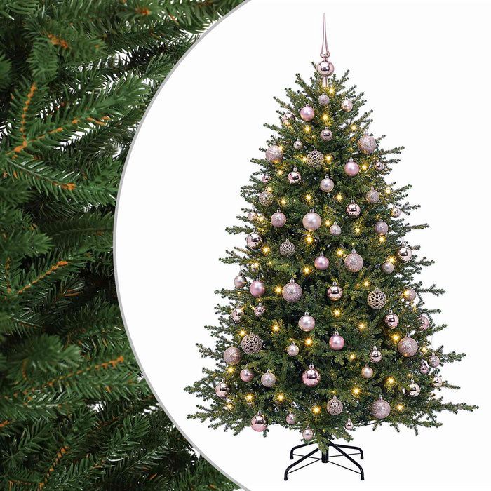 Brad de Crăciun artificial cu glob 210 cm 300 LED-uri Alb cald WALTI