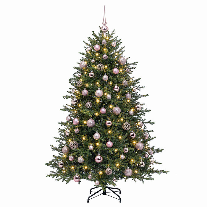 Brad de Crăciun artificial cu glob 210 cm 300 LED-uri Alb cald WALTI