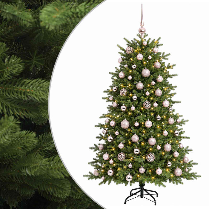 Brad de Crăciun artificial cu glob 180 cm 300 LED-uri Alb cald WALTI