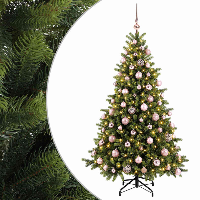 Brad de Crăciun artificial cu glob 210 cm 300 LED-uri Alb cald - WALTI WALTI
