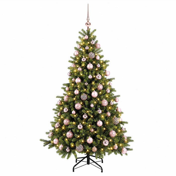 Brad de Crăciun artificial cu glob 210 cm 300 LED-uri Alb cald - WALTI WALTI