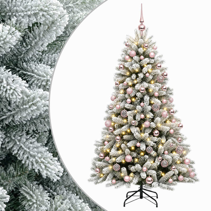 Brad de Crăciun artificial cu globuri 180 cm 300 LED-uri - WALTI WALTI