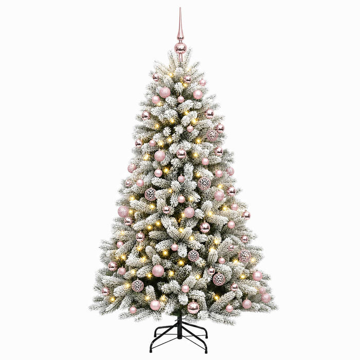 Brad de Crăciun artificial cu globuri 180 cm 300 LED-uri - WALTI WALTI