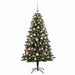 Brad de Crăciun artificial cu globuri 210 cm 300 LED-uri - WALTI WALTI