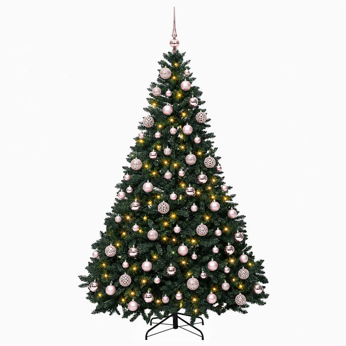 Brad de Crăciun artificial, verde închis, cu globuri 240 cm - WALTI WALTI