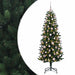 Brad de Crăciun artificial cu globuri 210 cm 300 LED-uri - WALTI WALTI