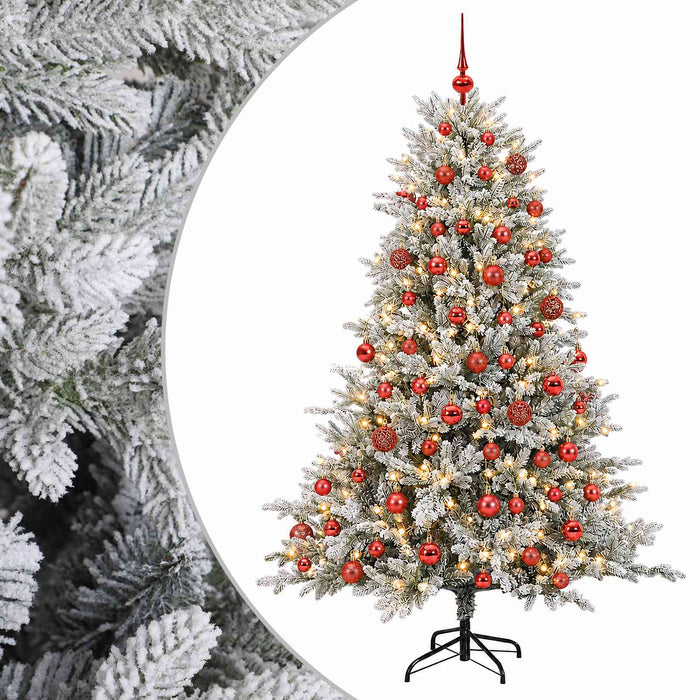 Brad de Crăciun artificial cu glob 180 cm 300 LED-uri Alb cald - WALTI WALTI