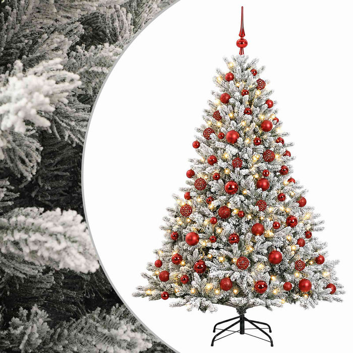 Brad de Crăciun artificial cu glob 240 cm 300 LED-uri Alb cald - WALTI WALTI
