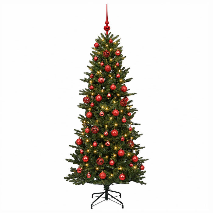 Brad de Crăciun artificial cu glob 180 cm 300 LED-uri Alb cald - WALTI WALTI