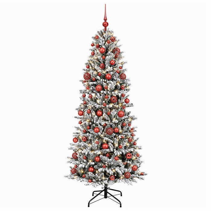 Brad de Crăciun artificial cu glob 210 cm 300 LED-uri Alb cald - WALTI WALTI